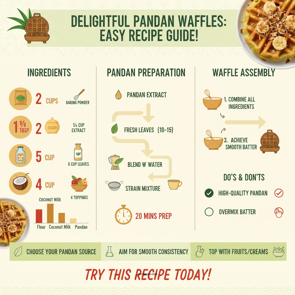 pandan waffles recipe - Data Infographic and Statistics