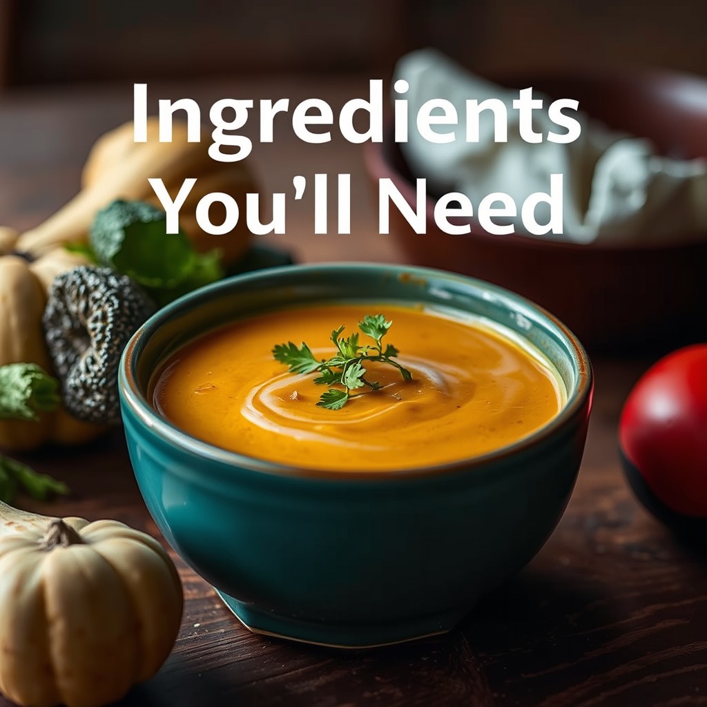 Ingredients You'll Need - panera bread autumn squash soup recipe