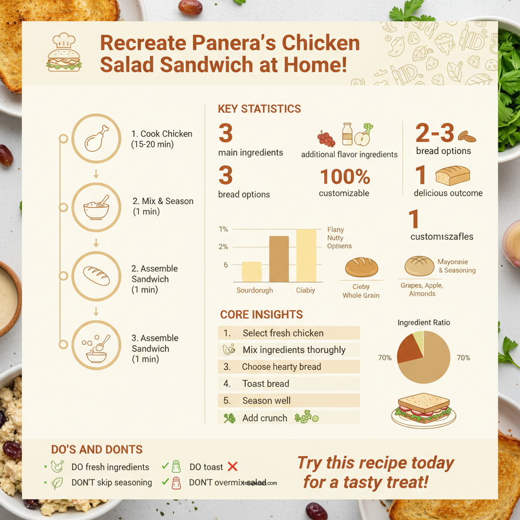 panera chicken salad sandwich recipe - Data Infographic and Statistics
