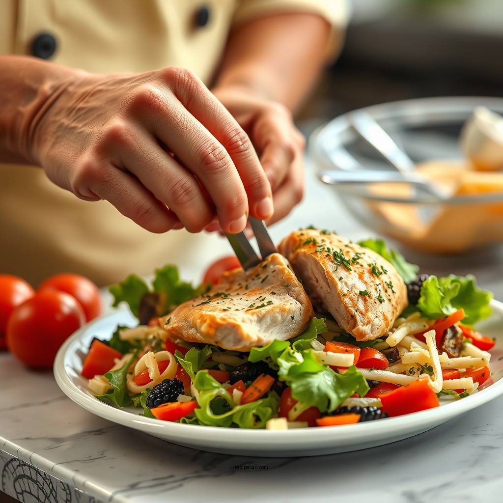 Preparing the Chicken - panera napa chicken salad recipe
