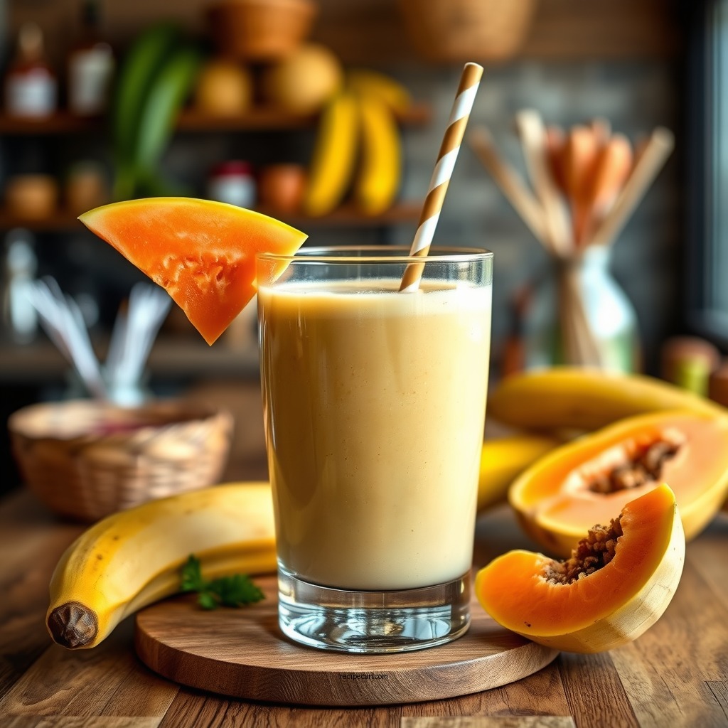 Classic Papaya Banana Smoothie - papaya smoothie recipes