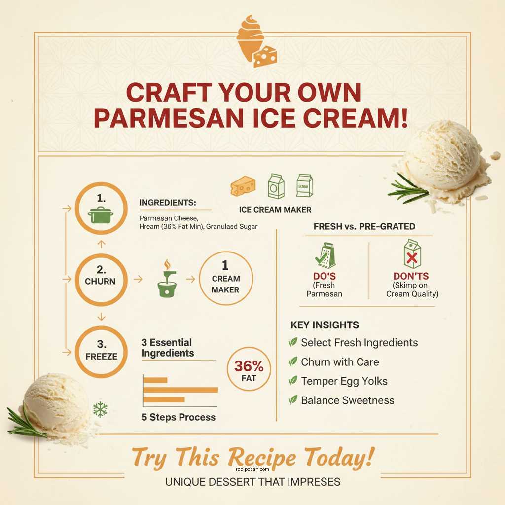 parmesan ice cream recipe - Data Infographic and Statistics