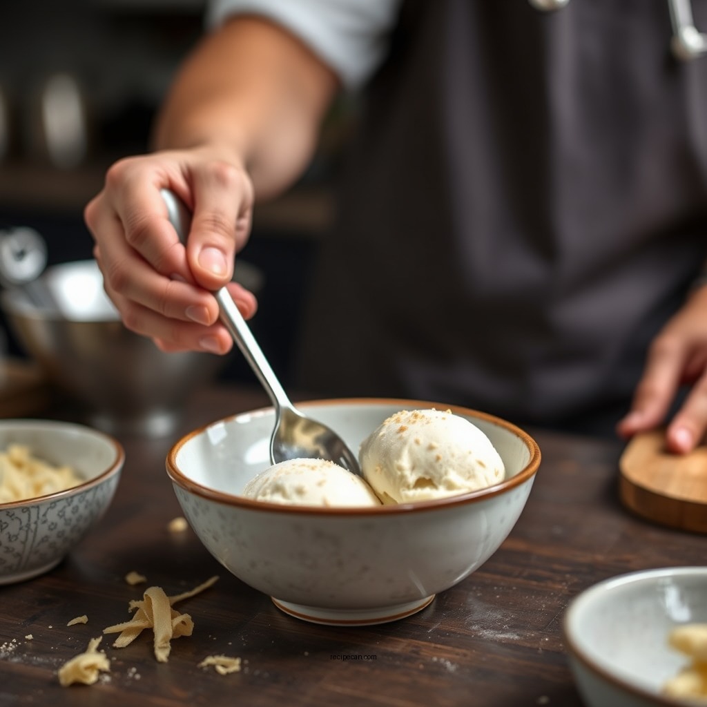 Step-by-Step Preparation - parmesan ice cream recipe