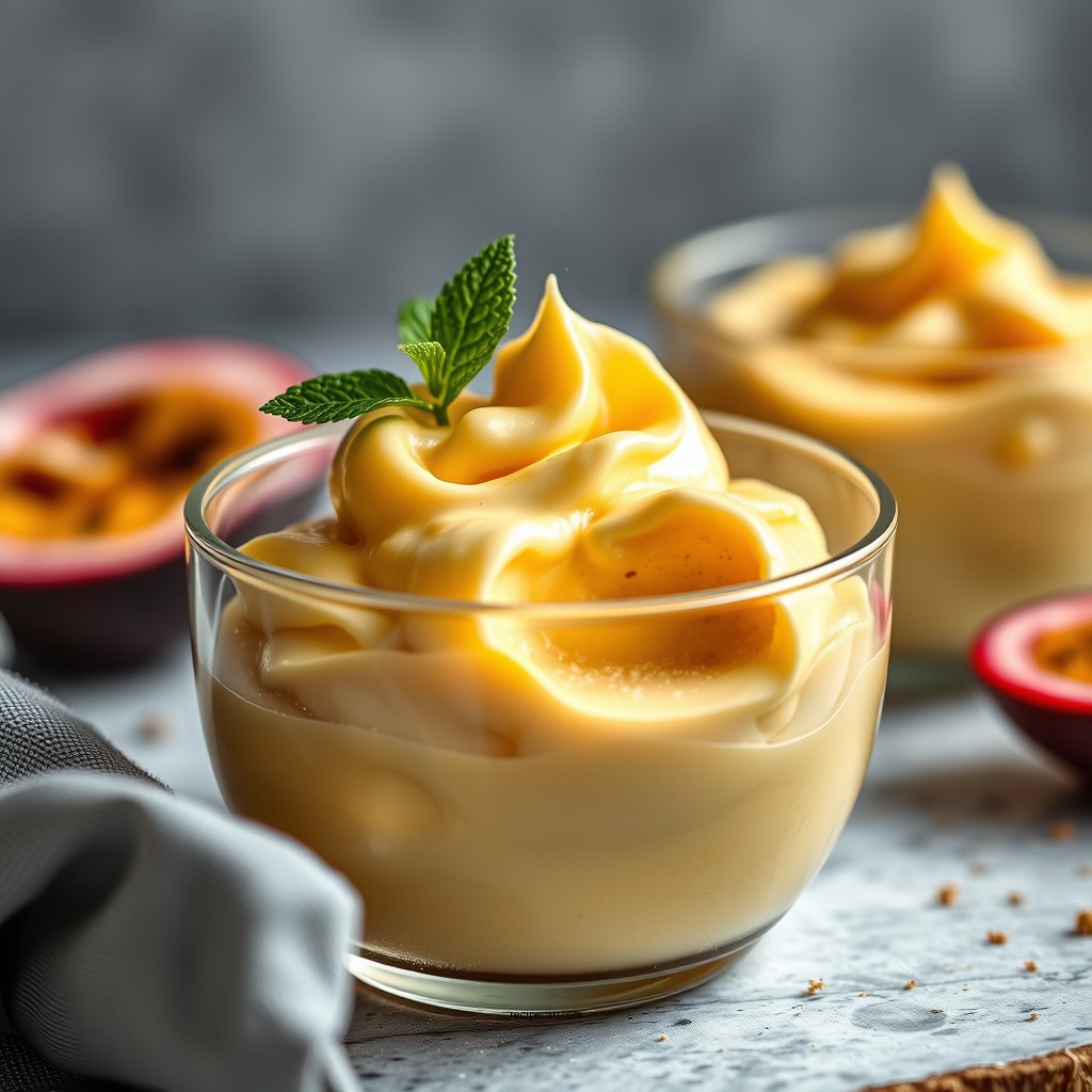 Making the Mousse - passion fruit mousse recipe