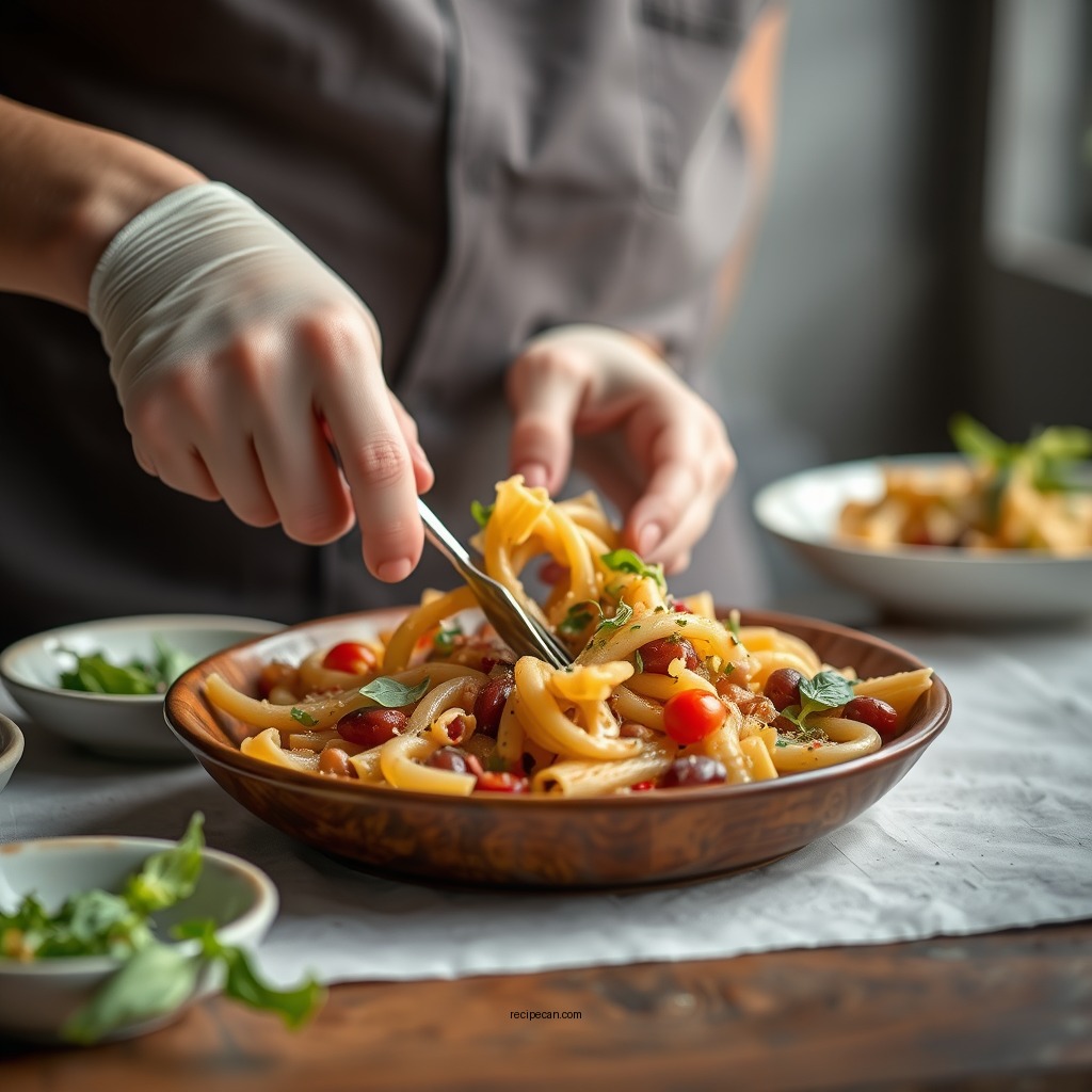 Preparation Steps - pasta bean salad recipe