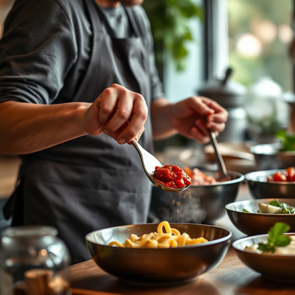 Step-by-Step Cooking Instructions - pasta sauce recipe