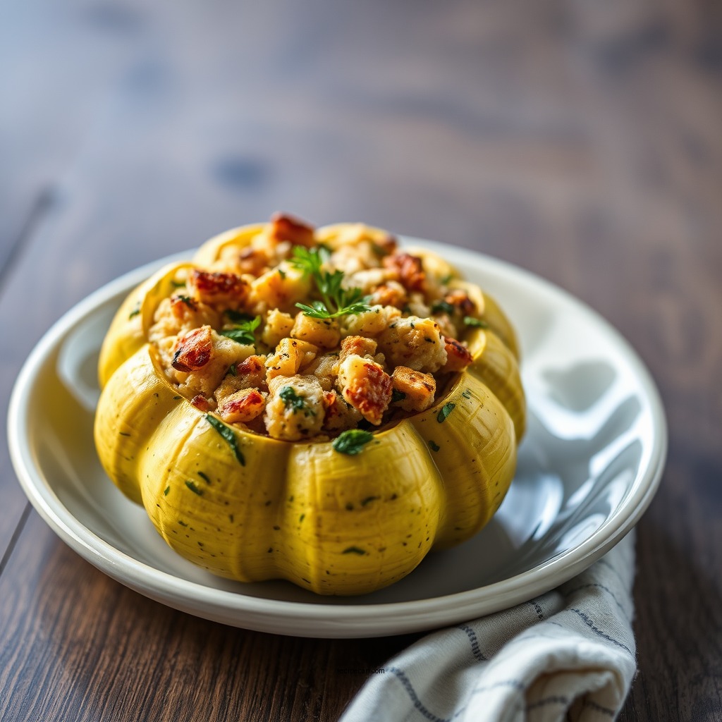 Stuffed Pattypan Squash - pattypan squash recipes