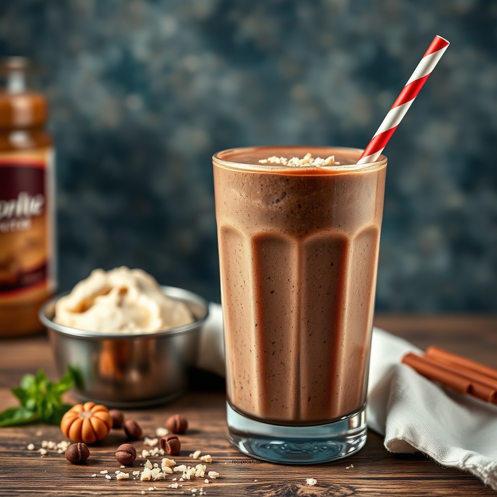 Chocolate Peanut Butter Smoothie - pb smoothie recipes
