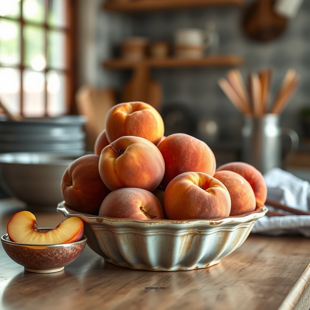 Choosing the Right Peaches - peach cobbler recipe with oats