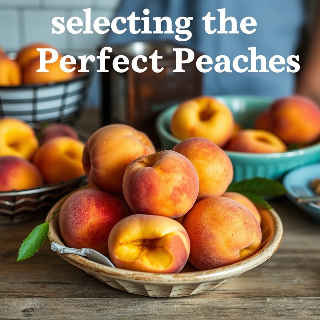 Selecting the Perfect Peaches - peach crisp recipe with oats