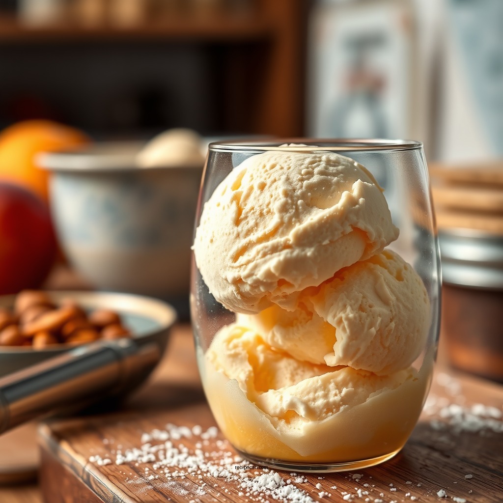 Mix the Base - peach ice cream recipe no eggs