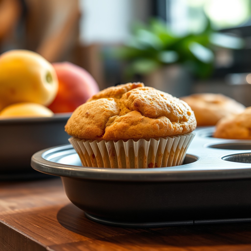 Ingredients You'll Need - peach muffin recipe