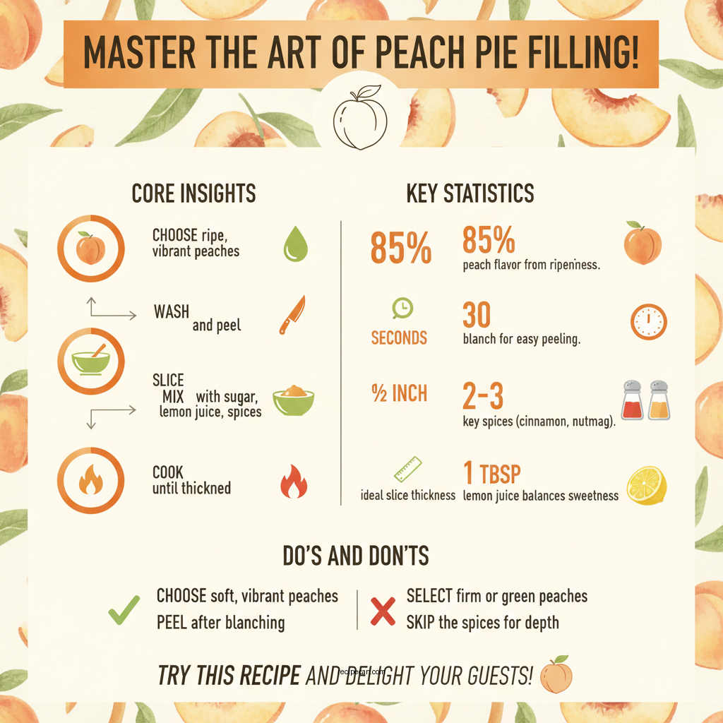 peach pie filling recipe - Data Infographic and Statistics