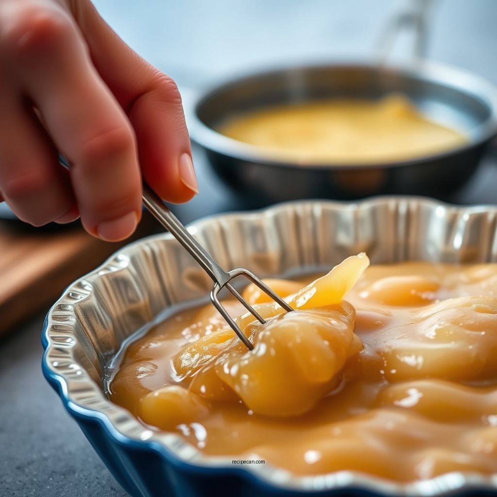 Making the Filling - peach pie filling recipe