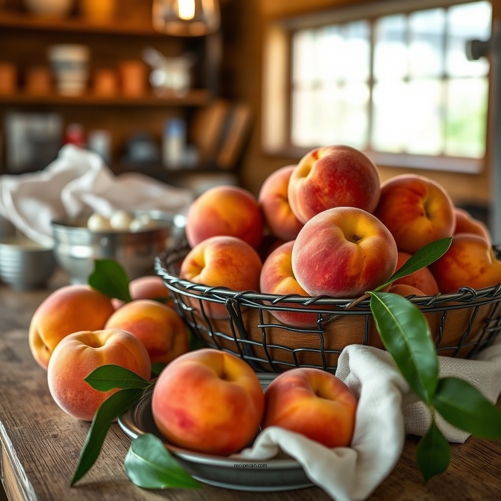 Selecting the Right Peaches - peach pie filling recipe