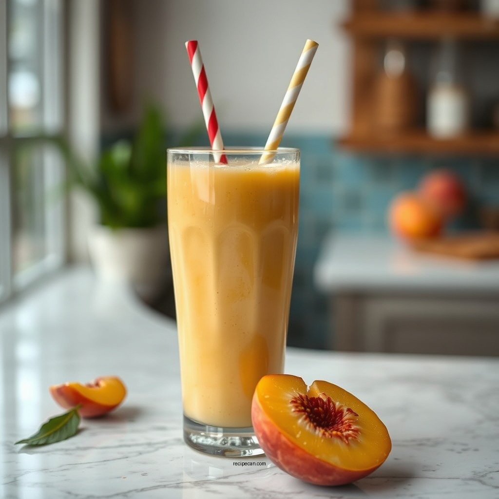 Classic Peach Smoothie - peach smoothie recipes