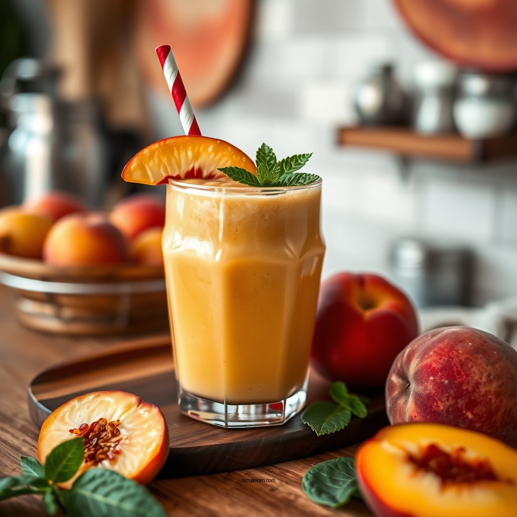 Tropical Peach Smoothie - peach smoothie recipes