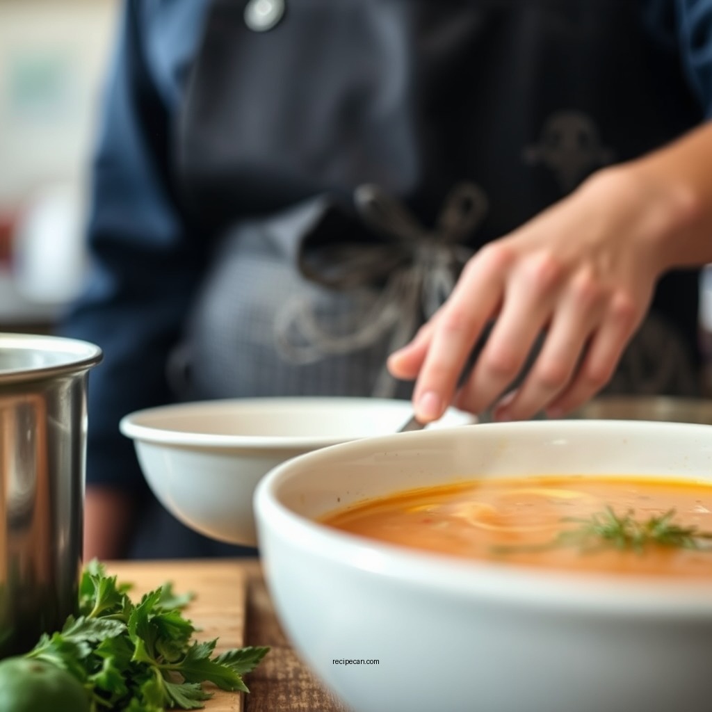 Cooking Process - peach soup recipe