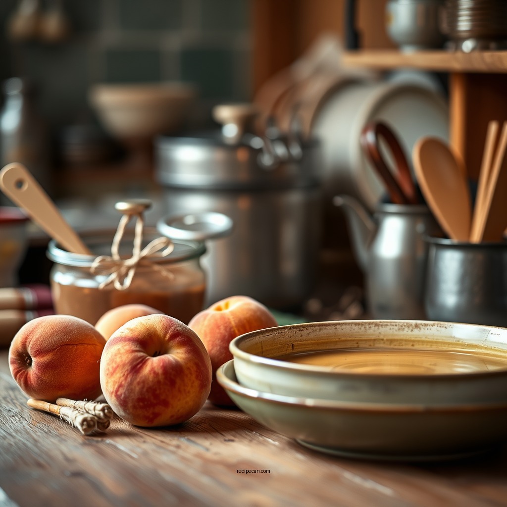 Ingredients Needed - peach soup recipe