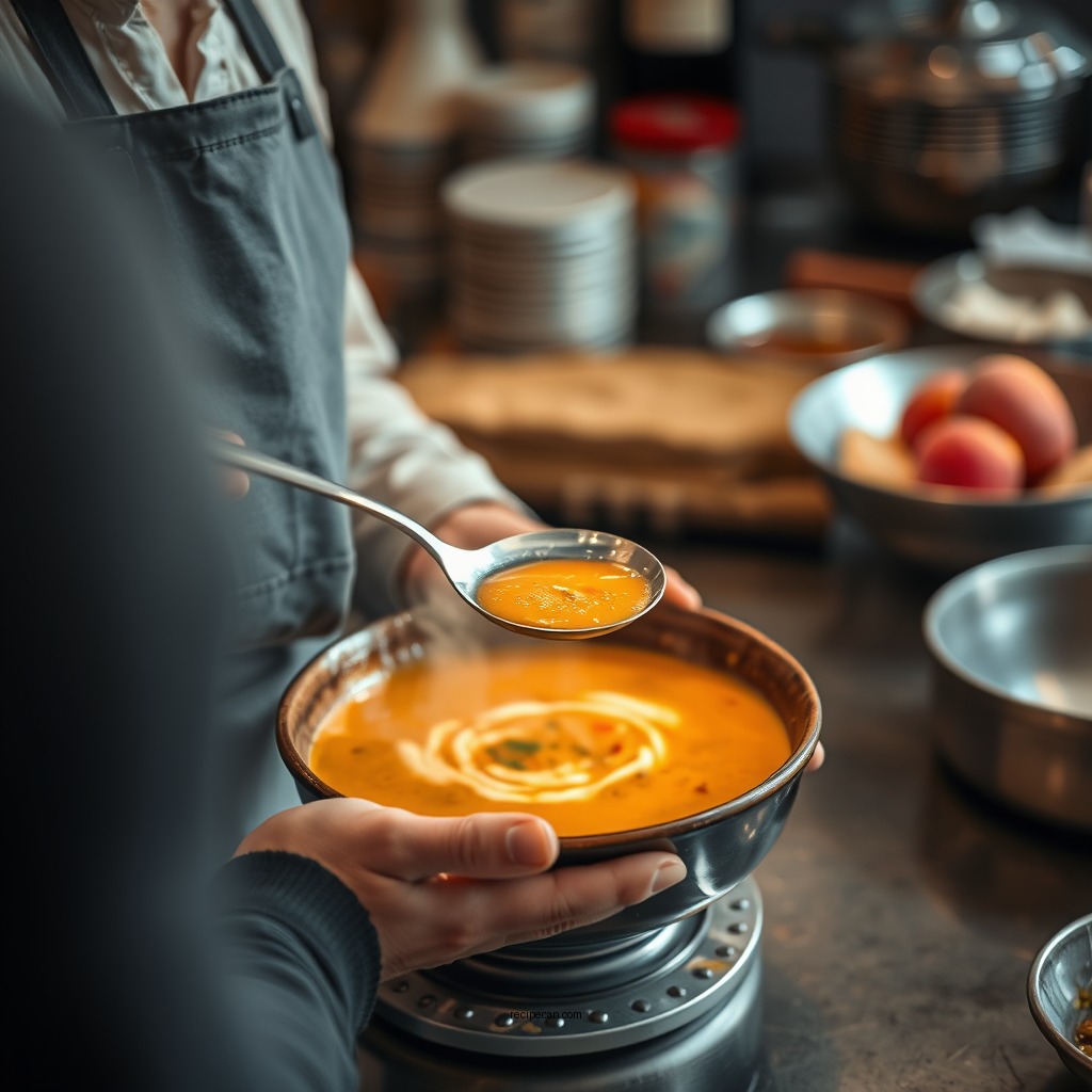 Preparation Steps - peach soup recipe