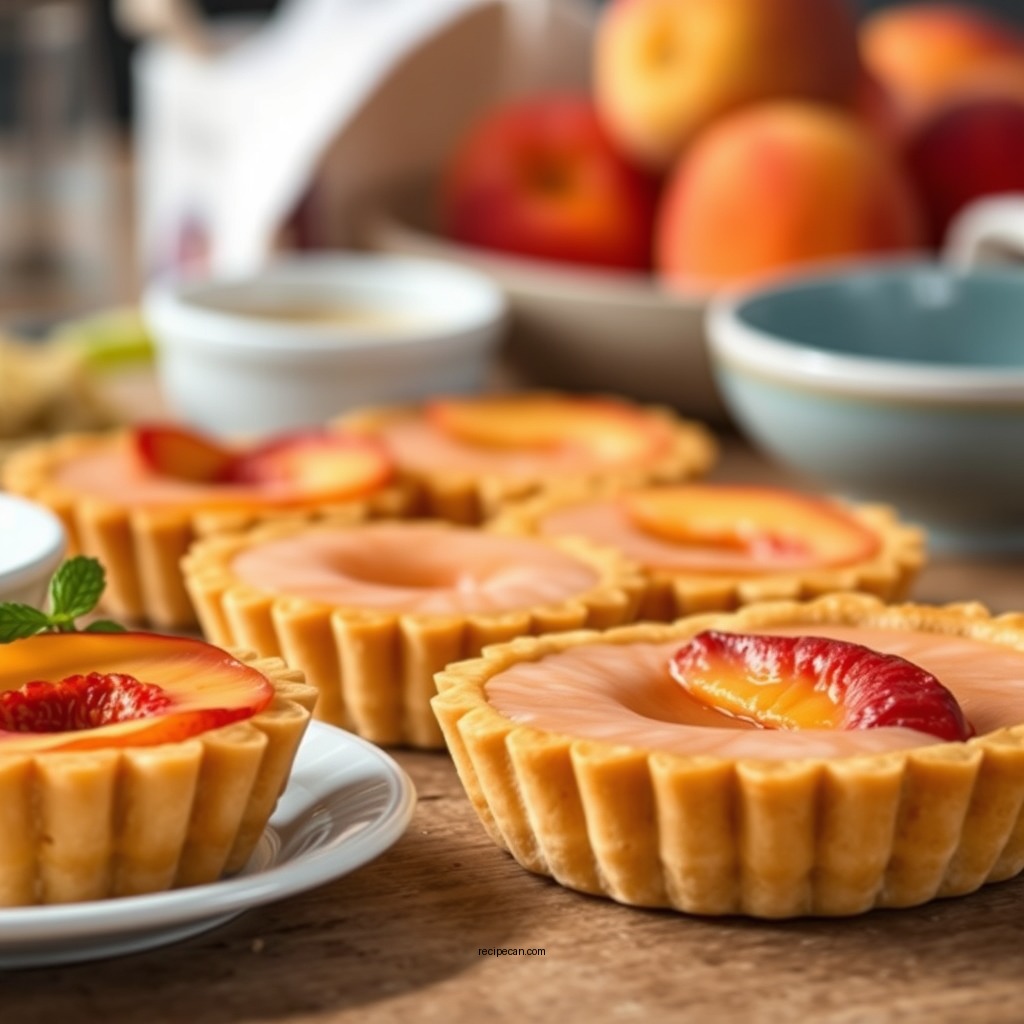 Ingredients Needed - peach tarts recipe