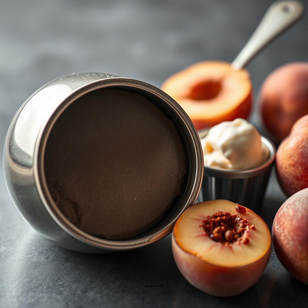 Ingredients You'll Need - peaches and cream ice cream recipe