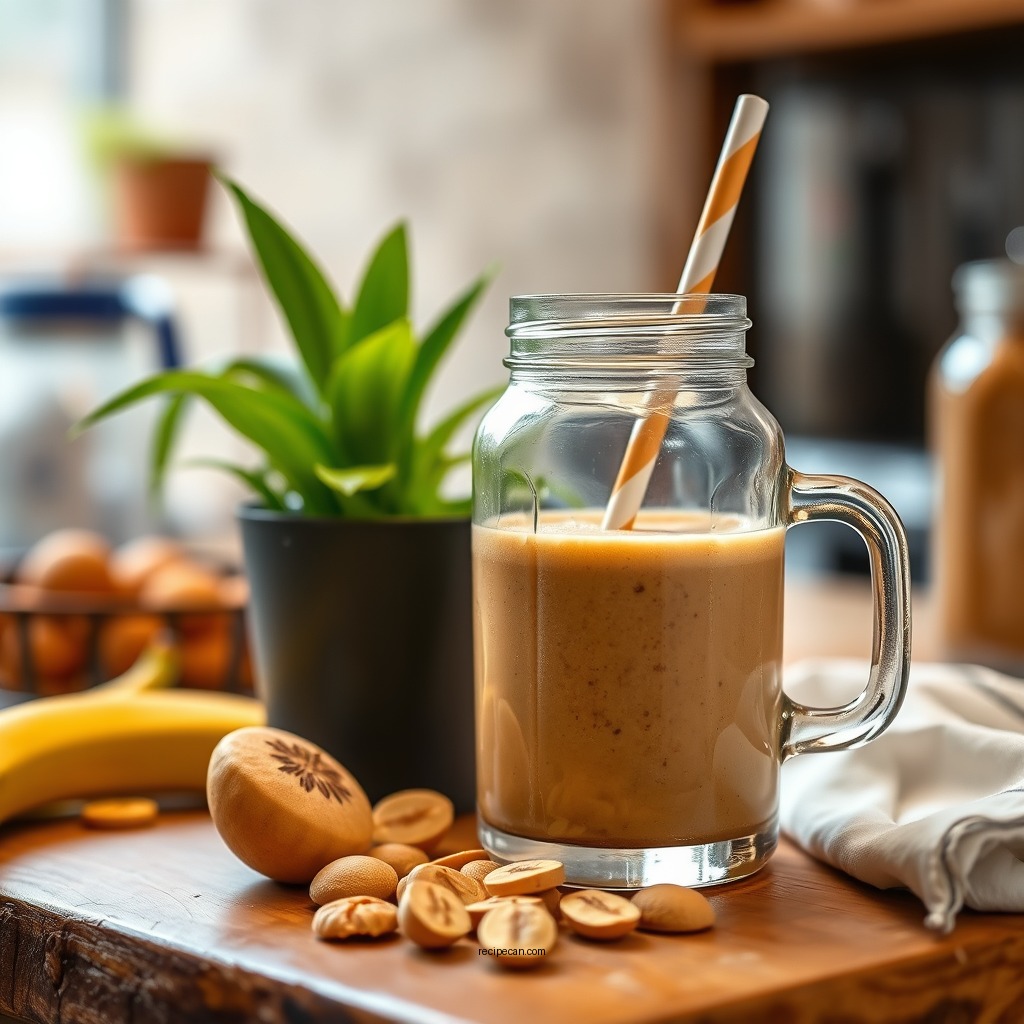Ingredients You'll Need - peanut butter and banana smoothie recipe
