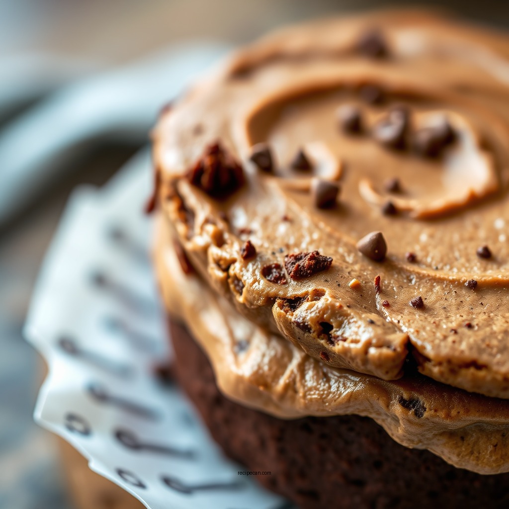 Layering the Brownie Batter - peanut butter brownie recipe