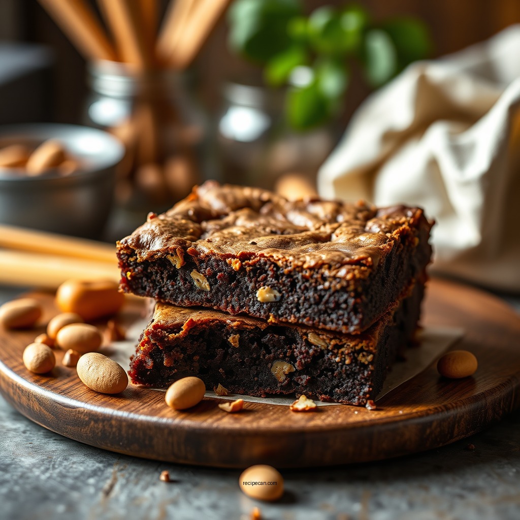 Gather Your Ingredients - peanut butter brownies recipe