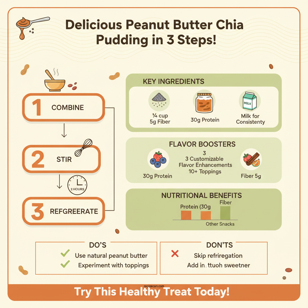 peanut butter chia pudding recipe - Data Infographic and Statistics