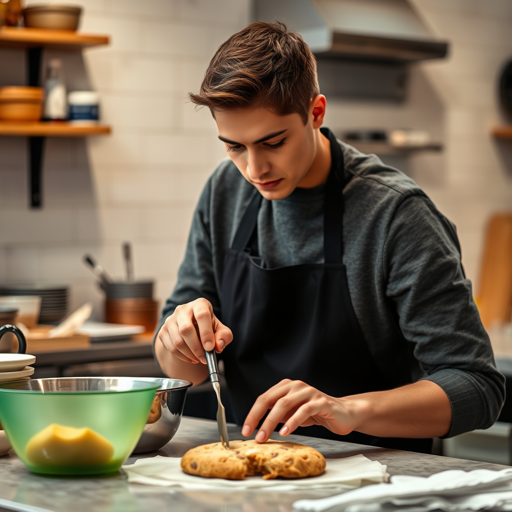 Simple Steps to Prepare the Dough - peanut butter cookie recipe easy