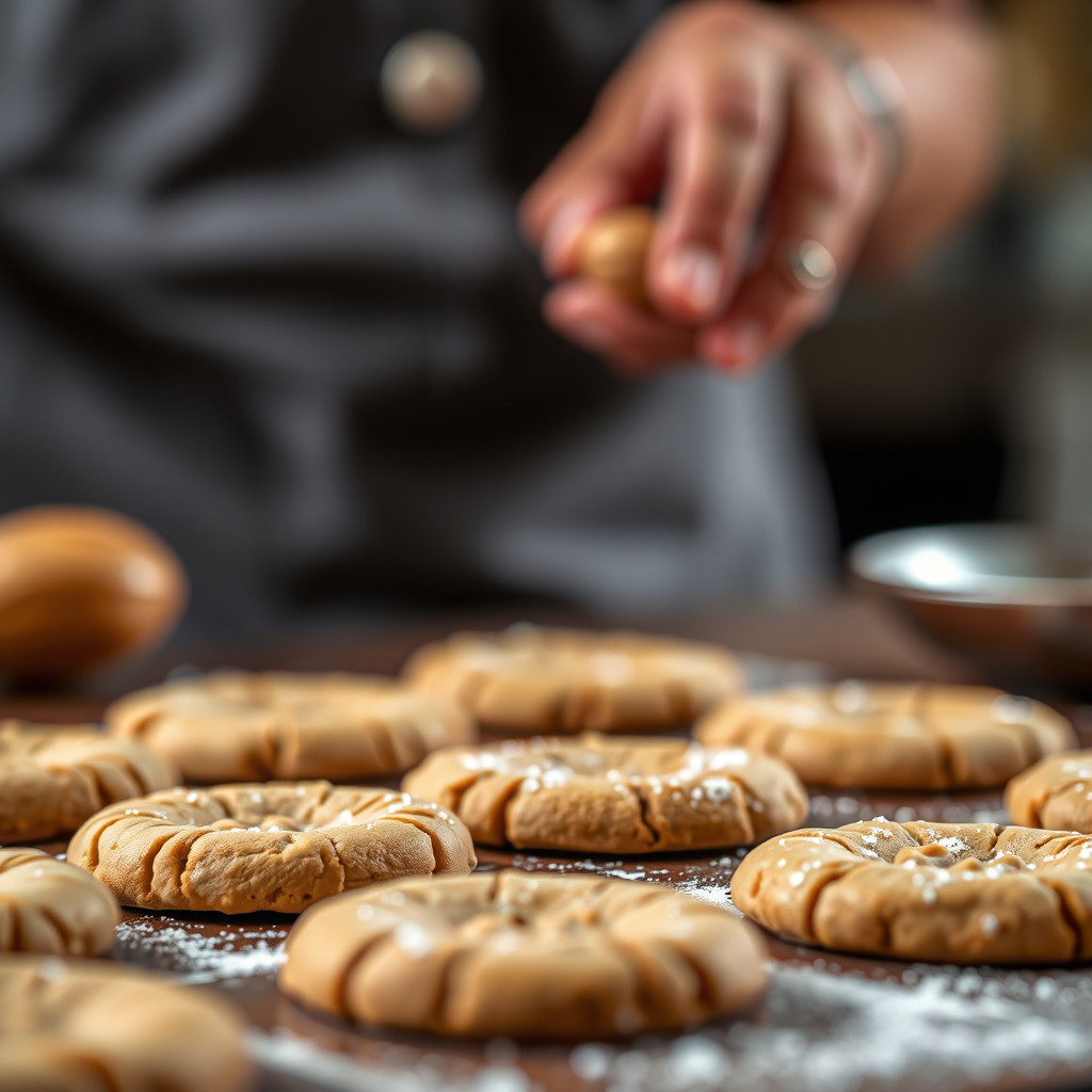 Rolling and Shaping Cookies - peanut butter cookies recipe easy