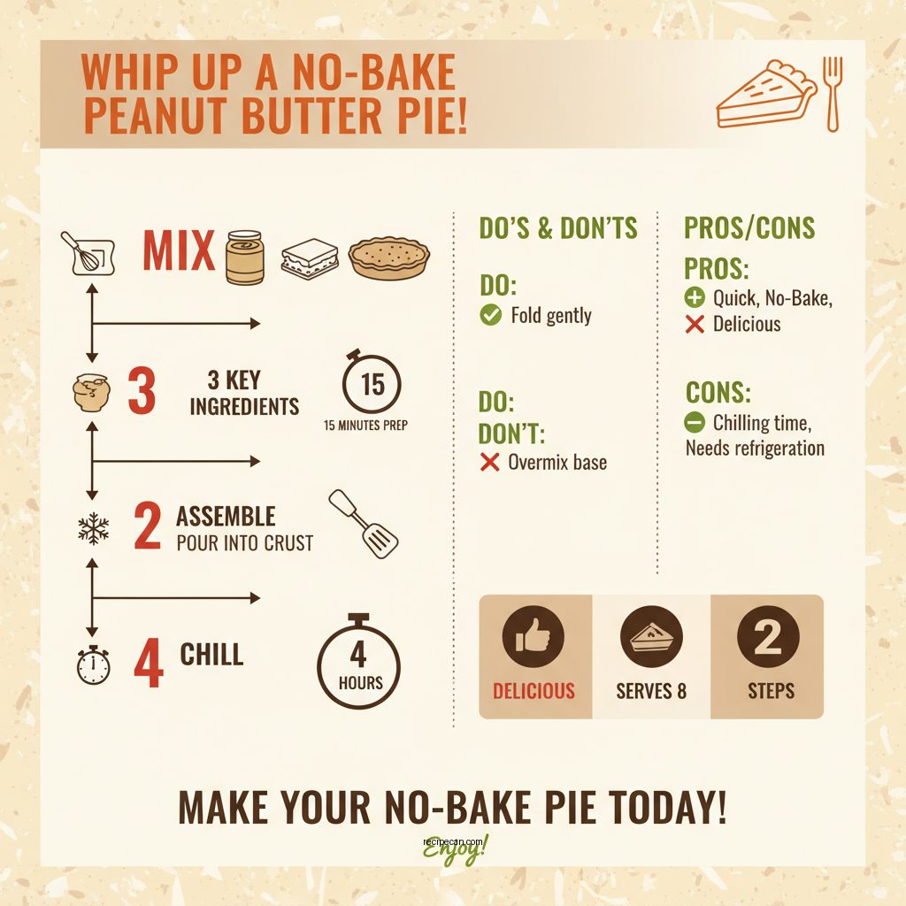 peanut butter pie recipe no bake - Data Infographic and Statistics