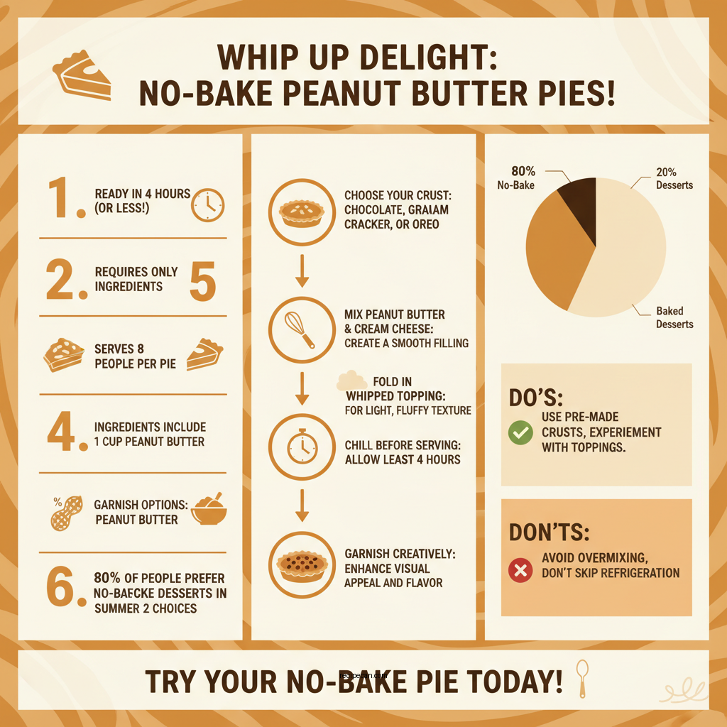 peanut butter pie recipes - Data Infographic and Statistics