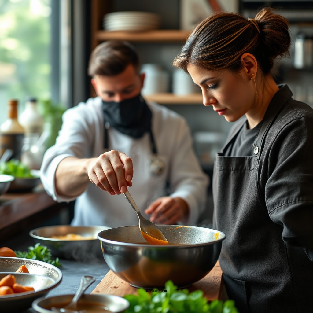 Step-by-Step Preparation - peanut butter sauce recipe