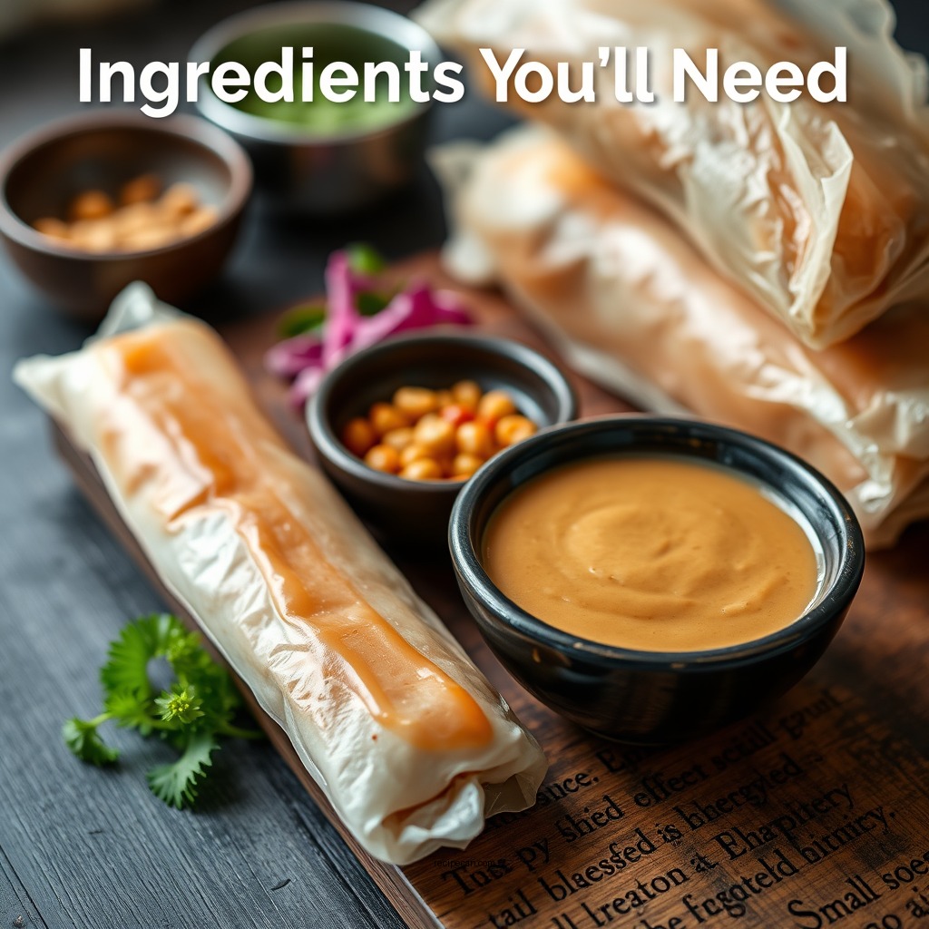 Ingredients You'll Need - peanut sauce recipe for spring rolls