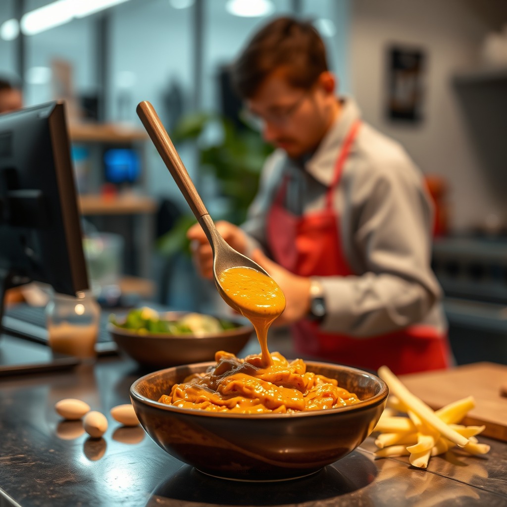 Step-by-Step Preparation - peanut sauce recipe thai