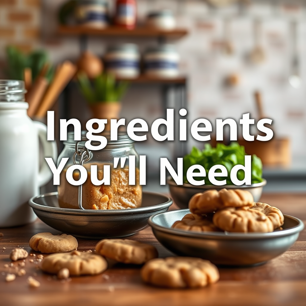 Ingredients You’ll Need - peanutbutter cookie recipe