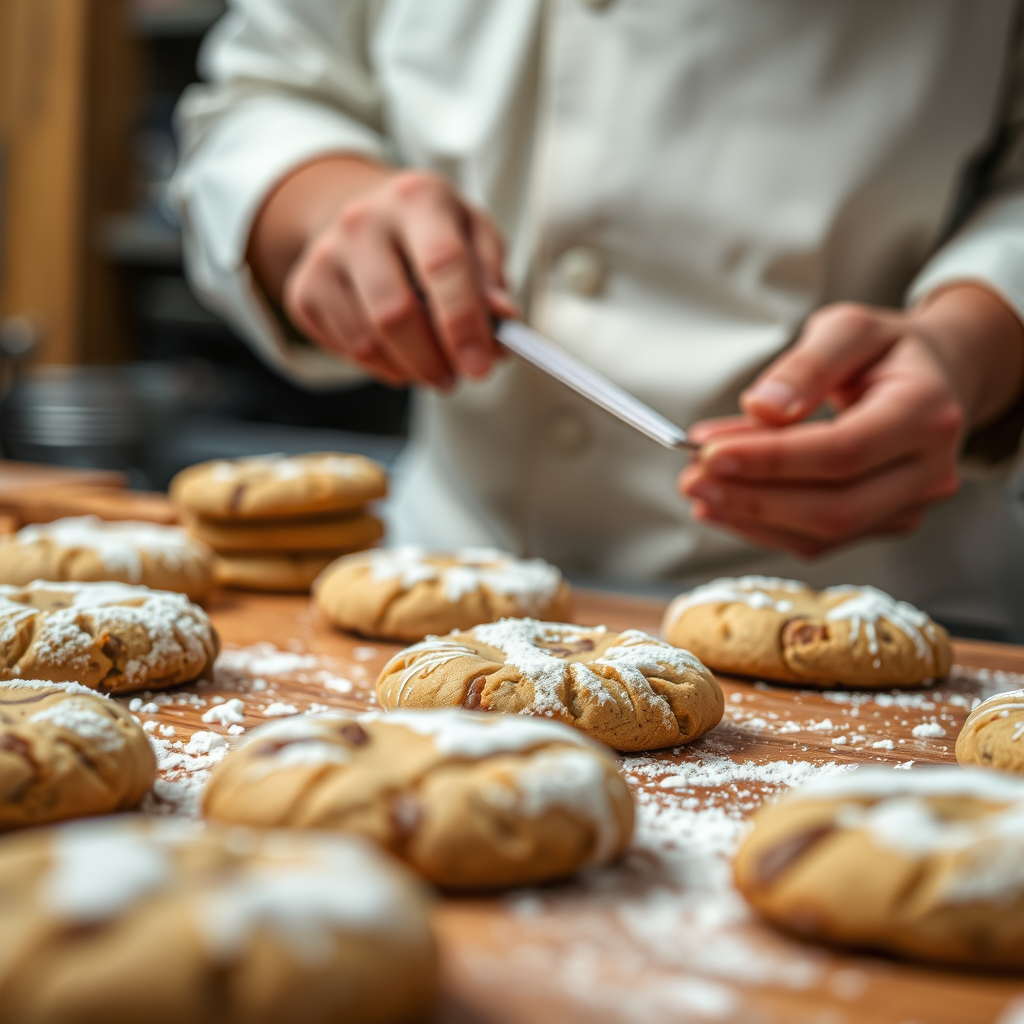 Shaping and Baking the Cookies - peanutbutter cookie recipe