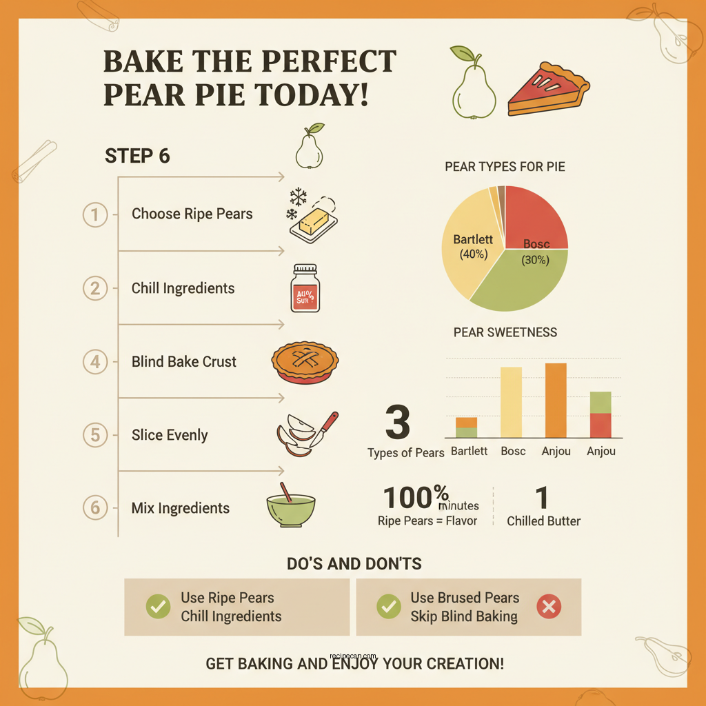 pear pie recipe - Data Infographic and Statistics