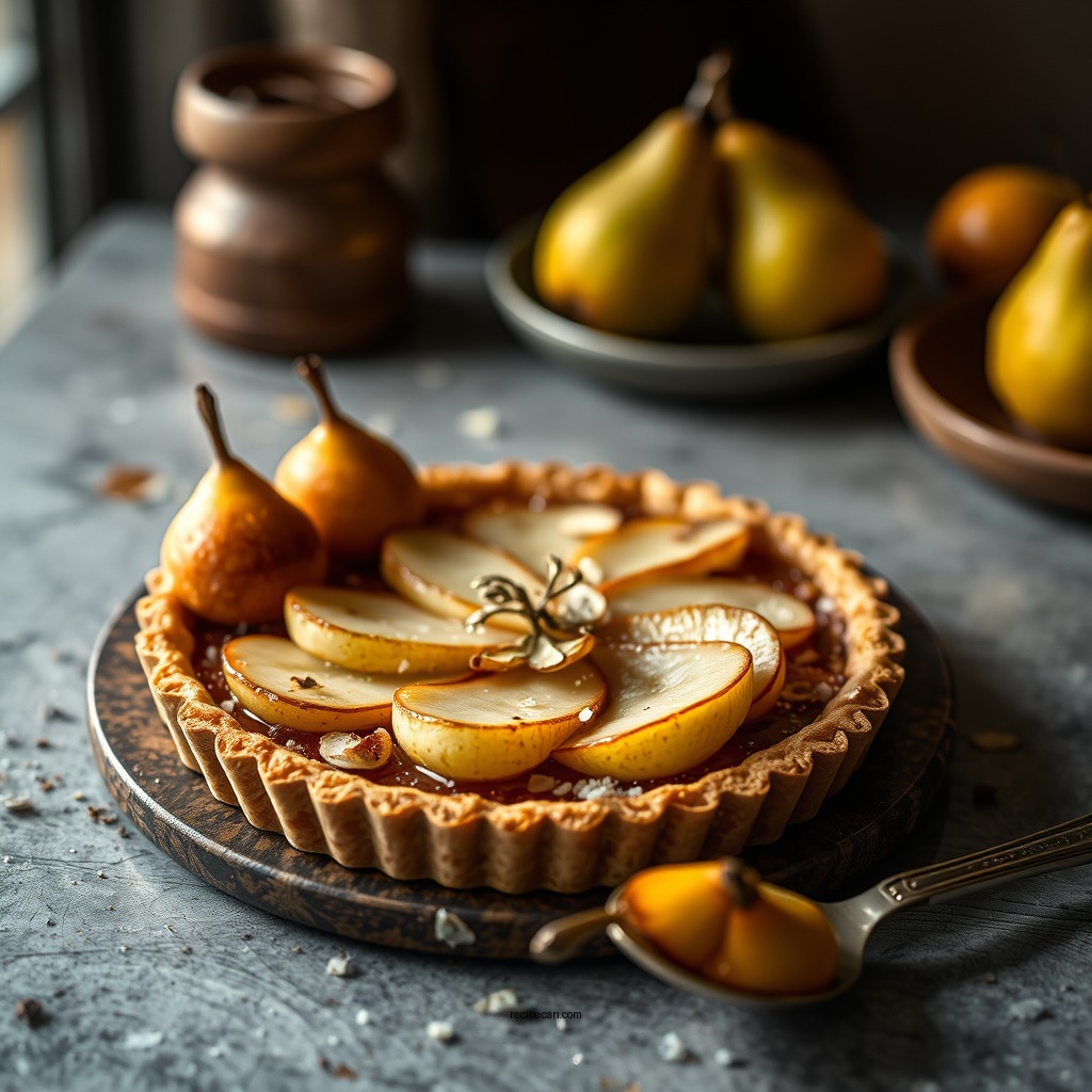 Almond Pear Tart Variation - pear tart recipes