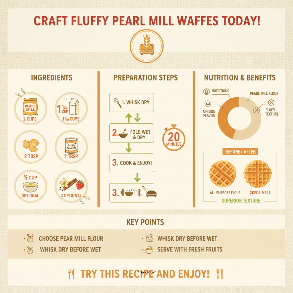 pearl mill waffle recipe - Data Infographic and Statistics