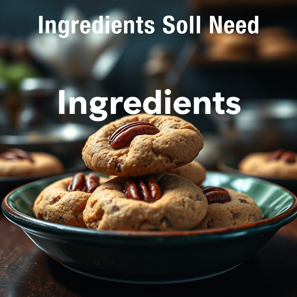 Ingredients You'll Need - pecan cookies recipe
