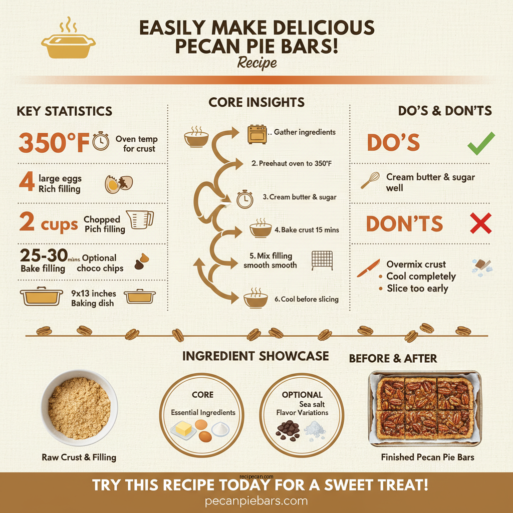 pecan pie bars recipe - Data Infographic and Statistics