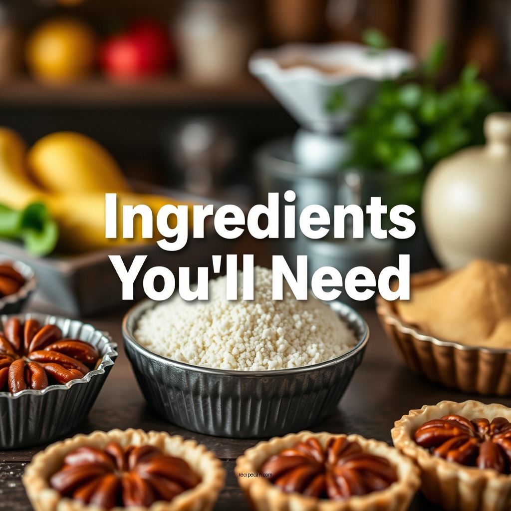 Ingredients You'll Need - pecan pie tarts recipe