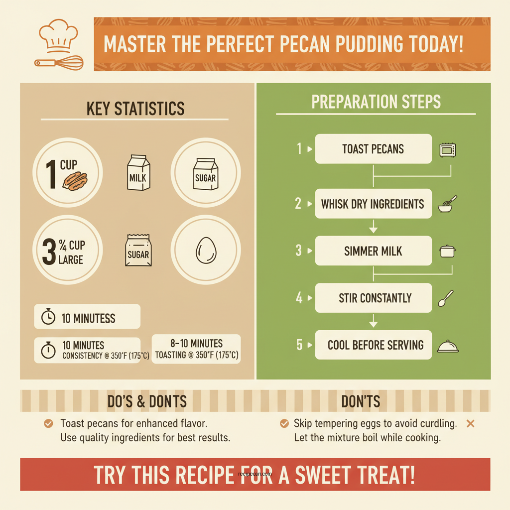 pecan pudding recipe - Data Infographic and Statistics
