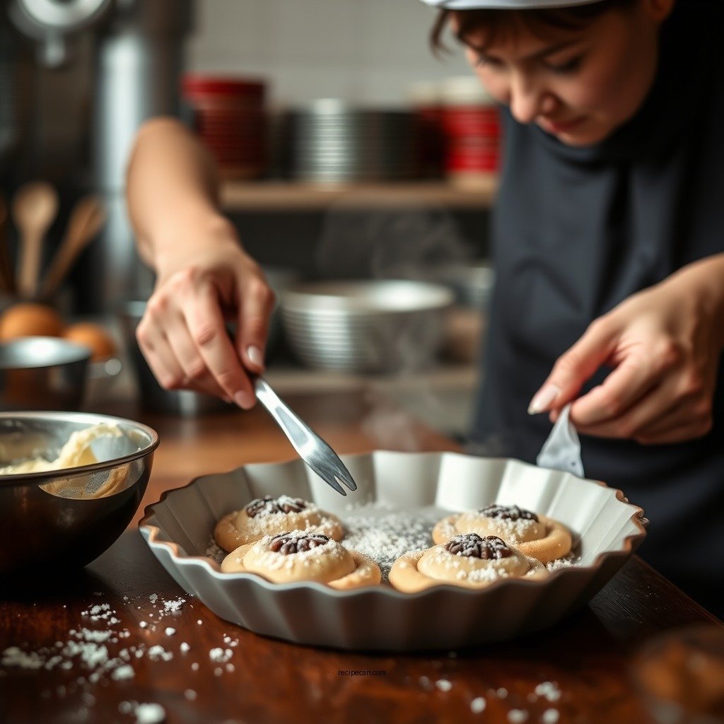 Step-by-Step Preparation - pecan tart cookies recipe