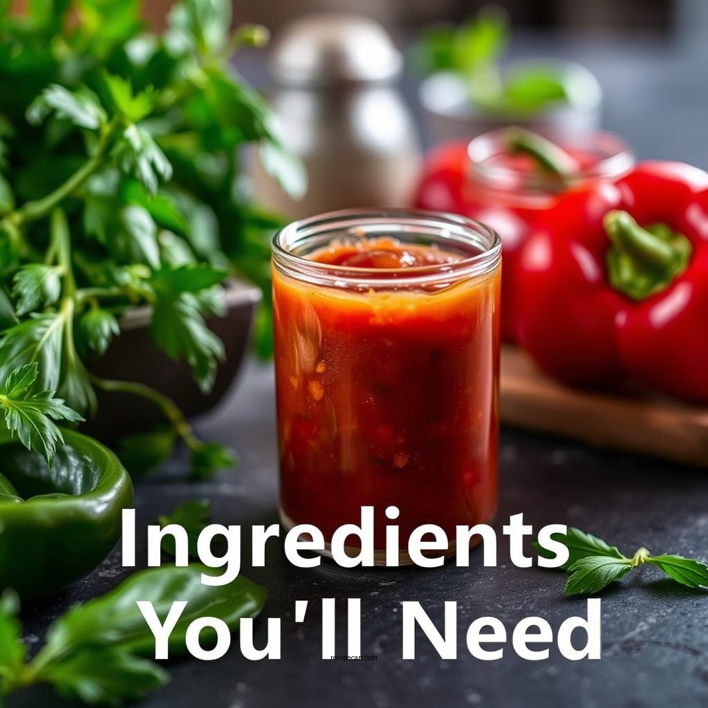 Ingredients You'll Need - pepper sauce recipe
