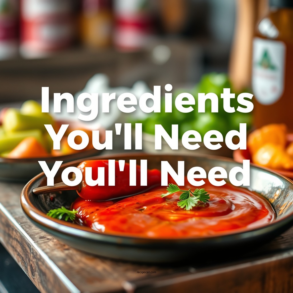 Ingredients You'll Need - peri peri sauce recipe