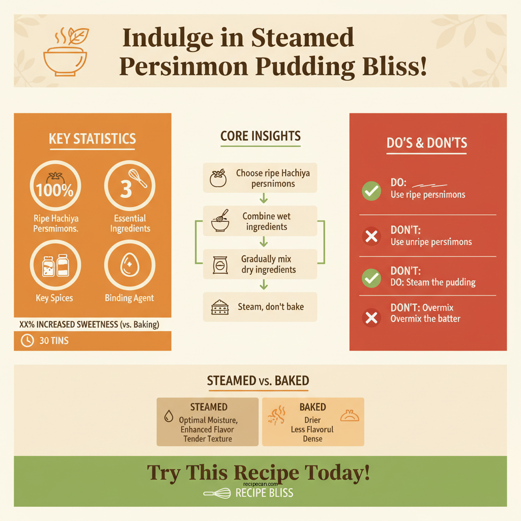 persimmon pudding recipe steamed - Data Infographic and Statistics